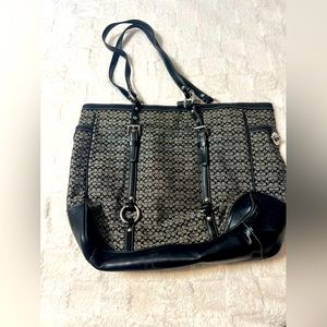 Coach monogram tote